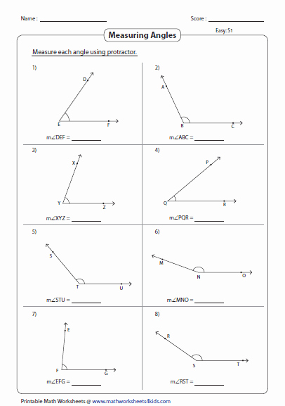 Measuring Angles Worksheet Pdf Beautiful Measuring Angles and Protractor Worksheets
