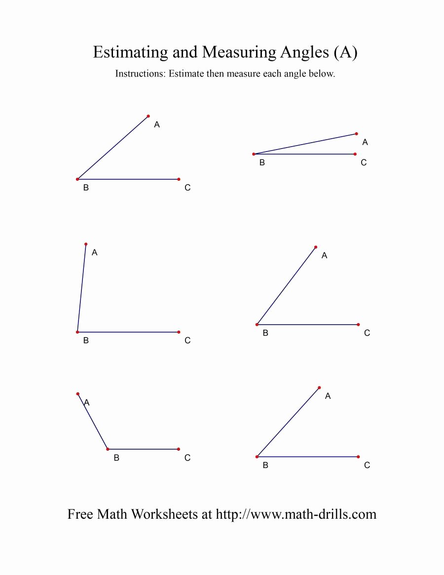 50 Measuring Angles Worksheet Pdf