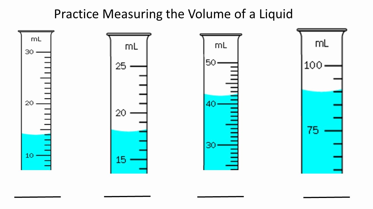 50 Measuring Liquid Volume Worksheet