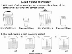 Measuring Liquid Volume Worksheet New Measuring Liquid Volume Using Standard Units Powerpoint