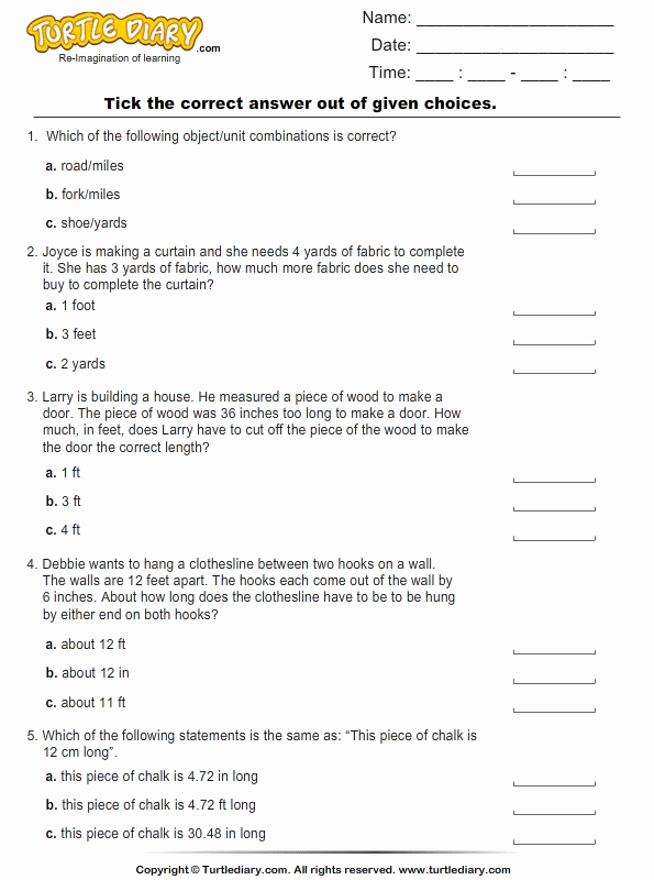 Measuring Units Worksheet Answer Key Unique Converting Between Customary Units Of Length Worksheet