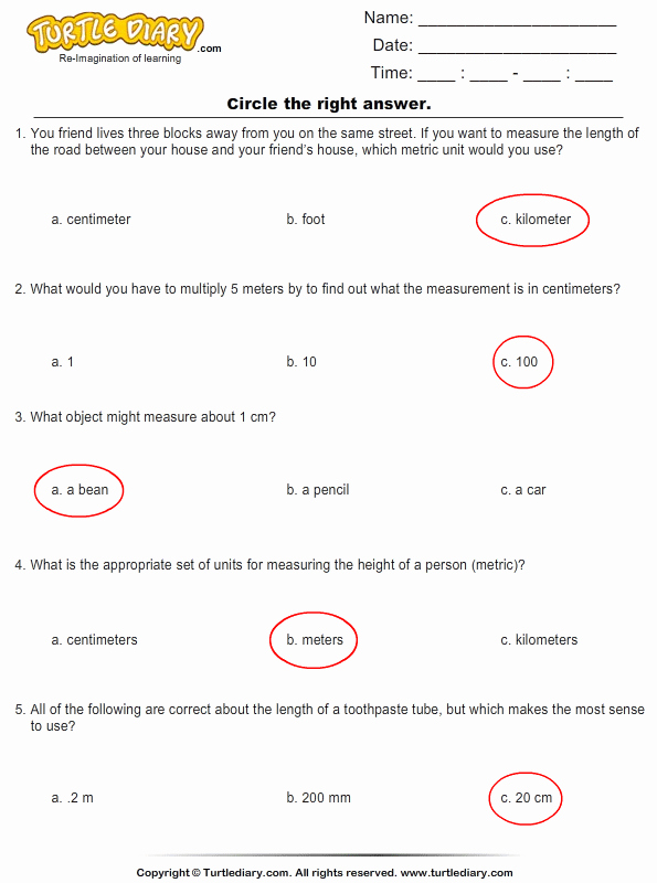 50 Metric Conversion Worksheet Answer Key