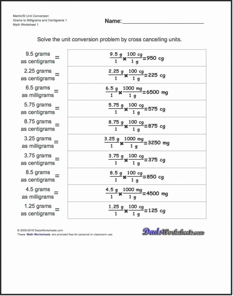Metric Conversion Worksheet Chemistry Beautiful by Using This Metric Conversion Worksheet with Answers