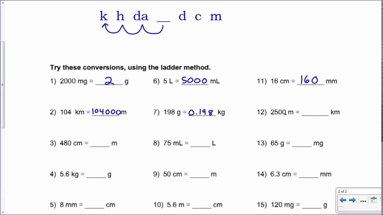 Metric Conversion Worksheet Chemistry Best Of Metric Mania Conversion Practice Key