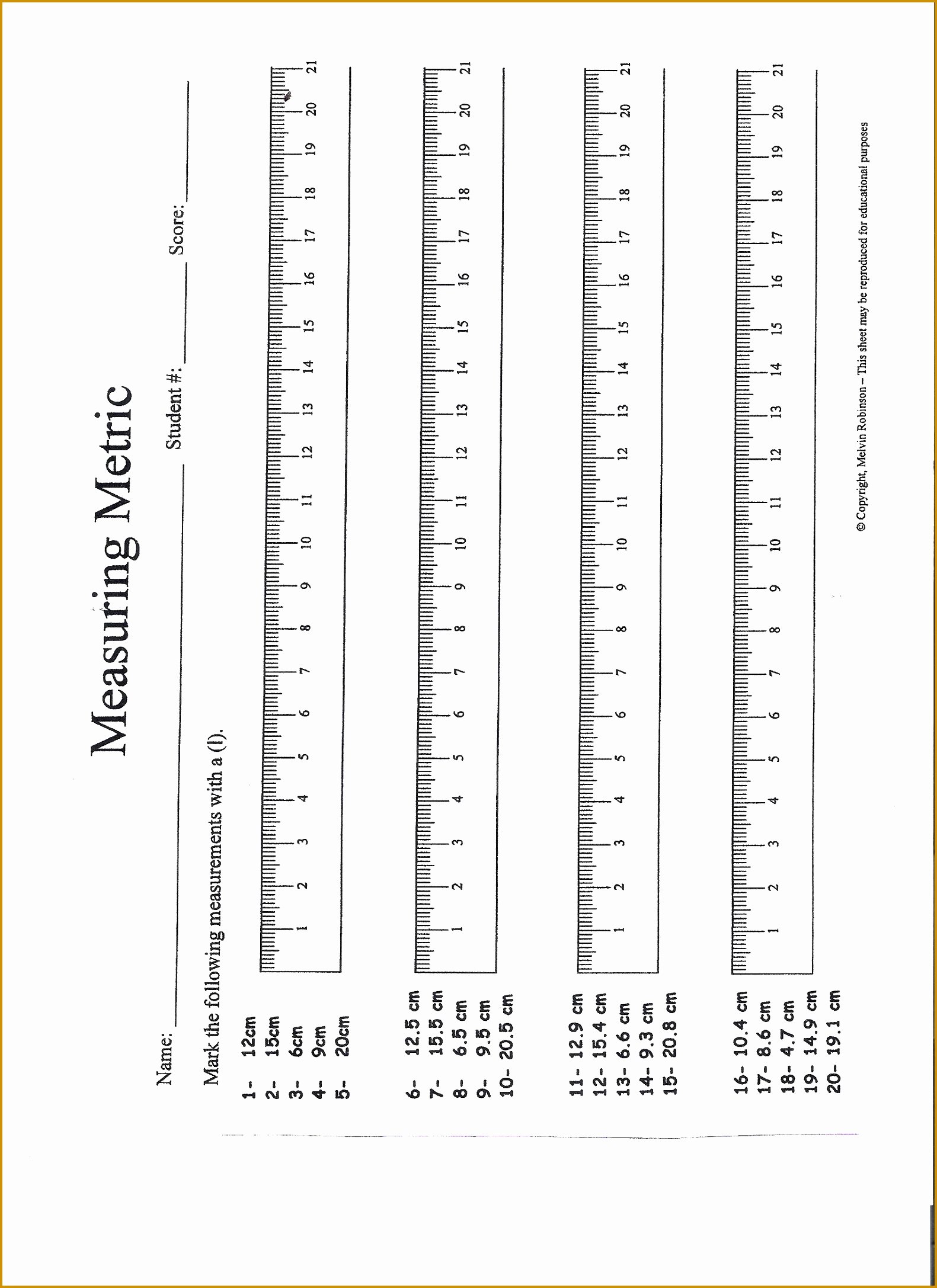 Metrics and Measurement Worksheet Answers Elegant 4 Metrics and Measurement Worksheet Answers