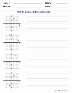 Midpoint and Distance formula Worksheet Awesome 1000 Images About Math Worksheets On Pinterest