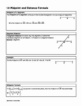 Midpoint and Distance formula Worksheet New Midpoint and Distance formulas Lesson by Mrs E Teaches