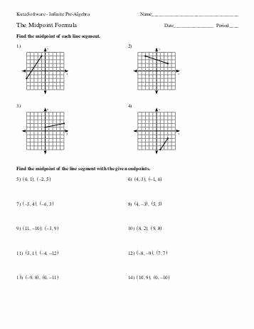 Midpoint and Distance Worksheet Best Of Distance formula Worksheet