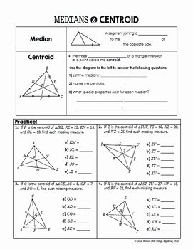 Midsegment theorem Worksheet Answer Key Unique Relationships In Triangles Geometry Curriculum Unit 5