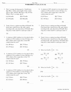 Mixture Word Problems Worksheet Lovely Worksheet 5 Mixture Word Problems Lesson Plan for 9th