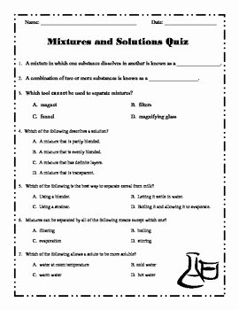 Mixtures and solutions Worksheet Answers Unique Mixtures and solutions Activity Packet by Living Laughing