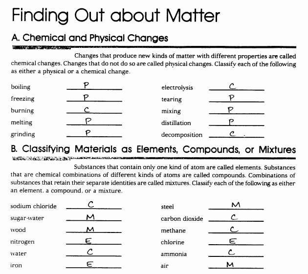 Mixtures and solutions Worksheet Best Of Pure Substances and Mixtures Worksheets