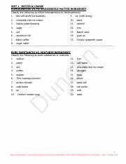 Mixtures Worksheet Answer Key Inspirational Classification Of Matter Answer Key Name Key Date Period