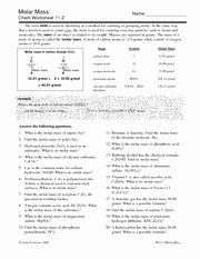 Molar Mass Worksheet Answer Key Unique 17 Best Of Counting atoms Worksheet Answers