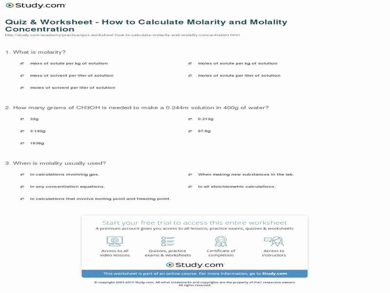 Molarity Practice Worksheet Answer Elegant Molarity Practice Worksheet Answers