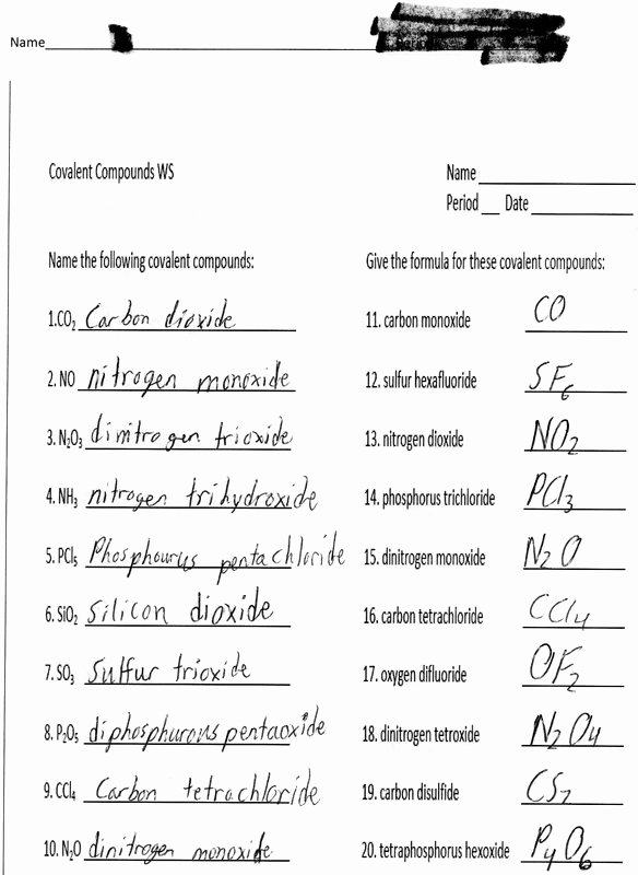 Molecules and Compounds Worksheet Beautiful Chemistry