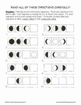 Moon Phases Worksheet Answers Awesome Lunar Lollipop Lab Discovering Moon Phases by Science