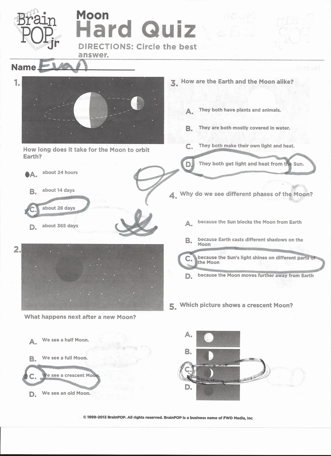 Moon Phases Worksheet Answers Best Of Cynthia S Blog