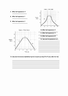 Motion Graphs Worksheet Answer Key Best Of Speed Velocity and Acceleration Engaging Cut and Glue