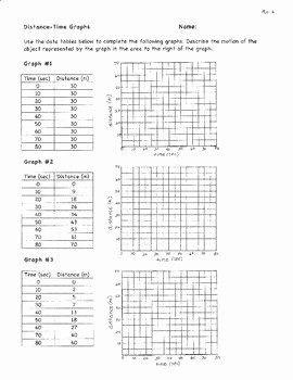 Motion Graphs Worksheet Answers Best Of Distance Time Speed Graphs Motion Graphs Mo 6