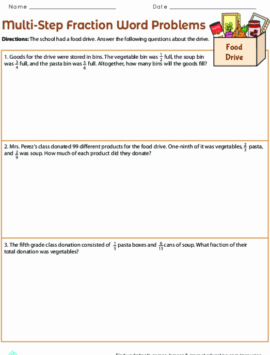 Multiplication Fraction Word Problems Worksheet Best Of Fraction Multiplication Word Problems