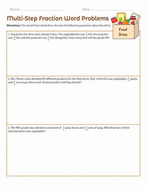 Multiplication Fraction Word Problems Worksheet Luxury Fraction Multiplication Word Problems