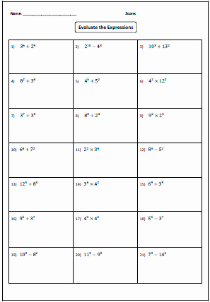 Multiplication Properties Of Exponents Worksheet Best Of Exponents Worksheets