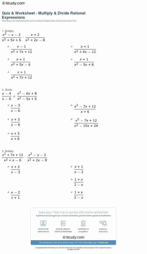 Multiply Rational Expressions Worksheet Elegant Multiplying Rational Expressions Worksheet