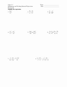 Multiply Rational Expressions Worksheet Inspirational topic 9 3 Multiplying and Dividing Rational Expressions