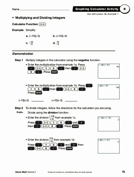 Multiplying and Dividing Integers Worksheet New Multiplying and Dividing Integers Worksheet for 7th 9th