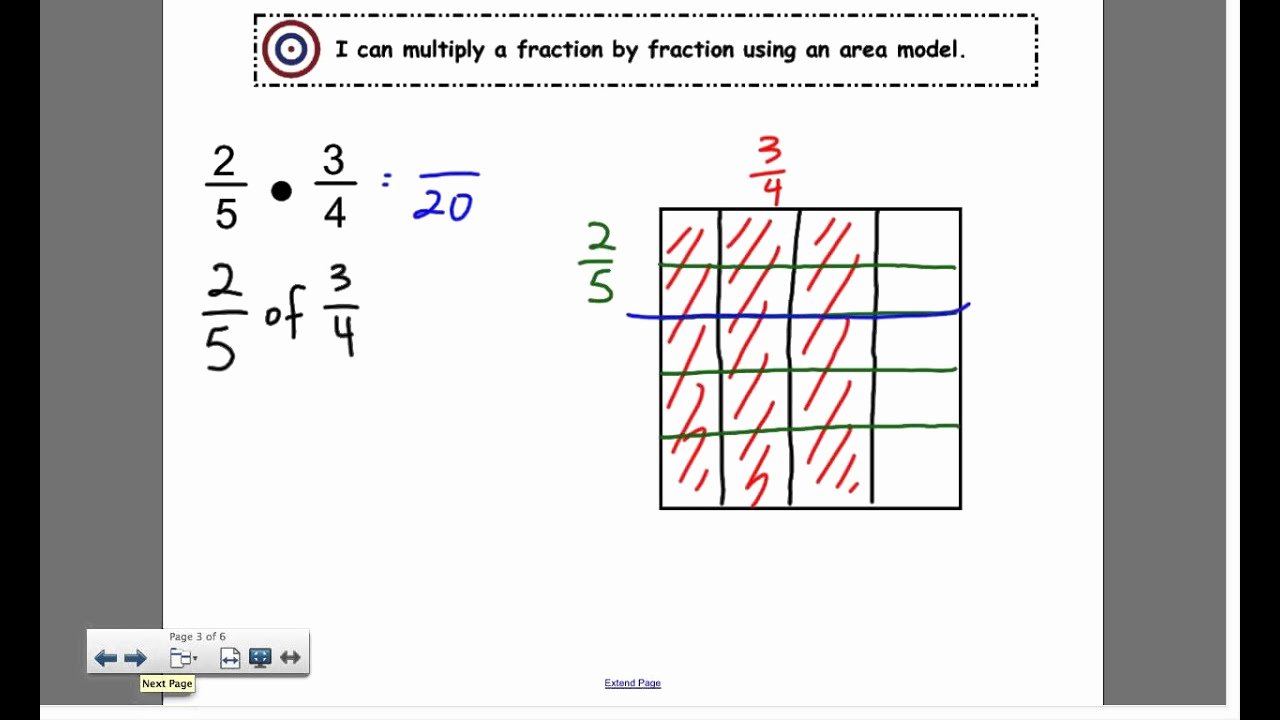 50 Multiplying Fractions Area Model Worksheet Chessmuseum Template