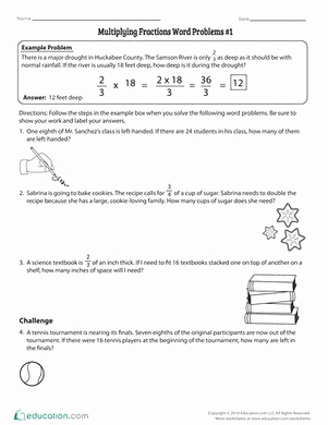Multiplying Fractions Word Problems Worksheet Inspirational 4th Grade Fractions Worksheets &amp; Free Printables
