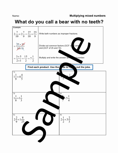 Multiplying Mixed Fractions Worksheet Awesome Mixed Number Worksheet Generator 12 Different topics Of