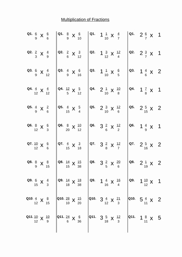 Multiplying Mixed Fractions Worksheet Best Of Multiplying Fractions Practice Random Worksheet by Bullo01