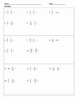 Multiplying Mixed Numbers Worksheet Fresh Multiplying Fractions and Mixed Numbers Warm Ups or