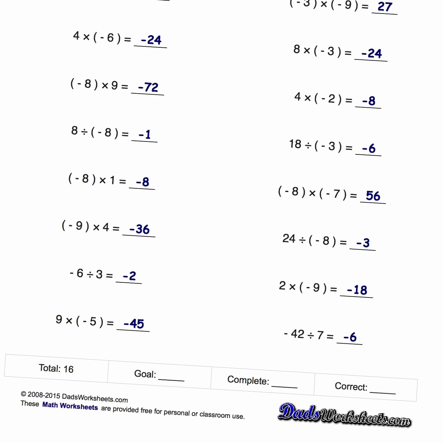 Multiplying Negative Numbers Worksheet Beautiful Multiplying and Dividing Positive and Negative Numbers