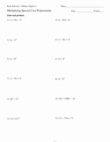 Multiplying Polynomials Worksheet Answers Best Of Multiplying Polynomials Worksheet Multiplication