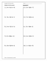 Multiplying Polynomials Worksheet Answers Inspirational Multiply Polynomial Worksheets