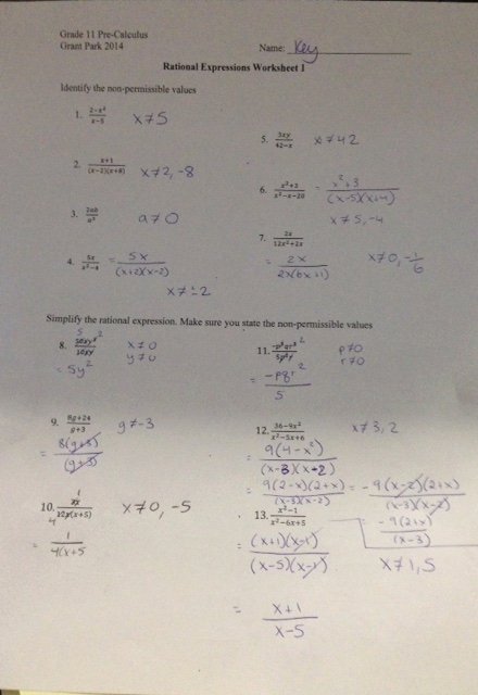 Multiplying Rational Expression Worksheet Beautiful Grade 11 Pre Calculus Mundleclass