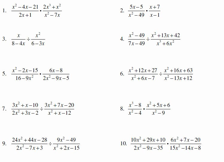 Multiplying Rational Expression Worksheet Inspirational Adding and Subtracting Algebraic Fractions Worksheet the
