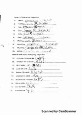 Naming Compounds Practice Worksheet New Worksheet Names Of Ionic Pounds Scanned by Camscanner