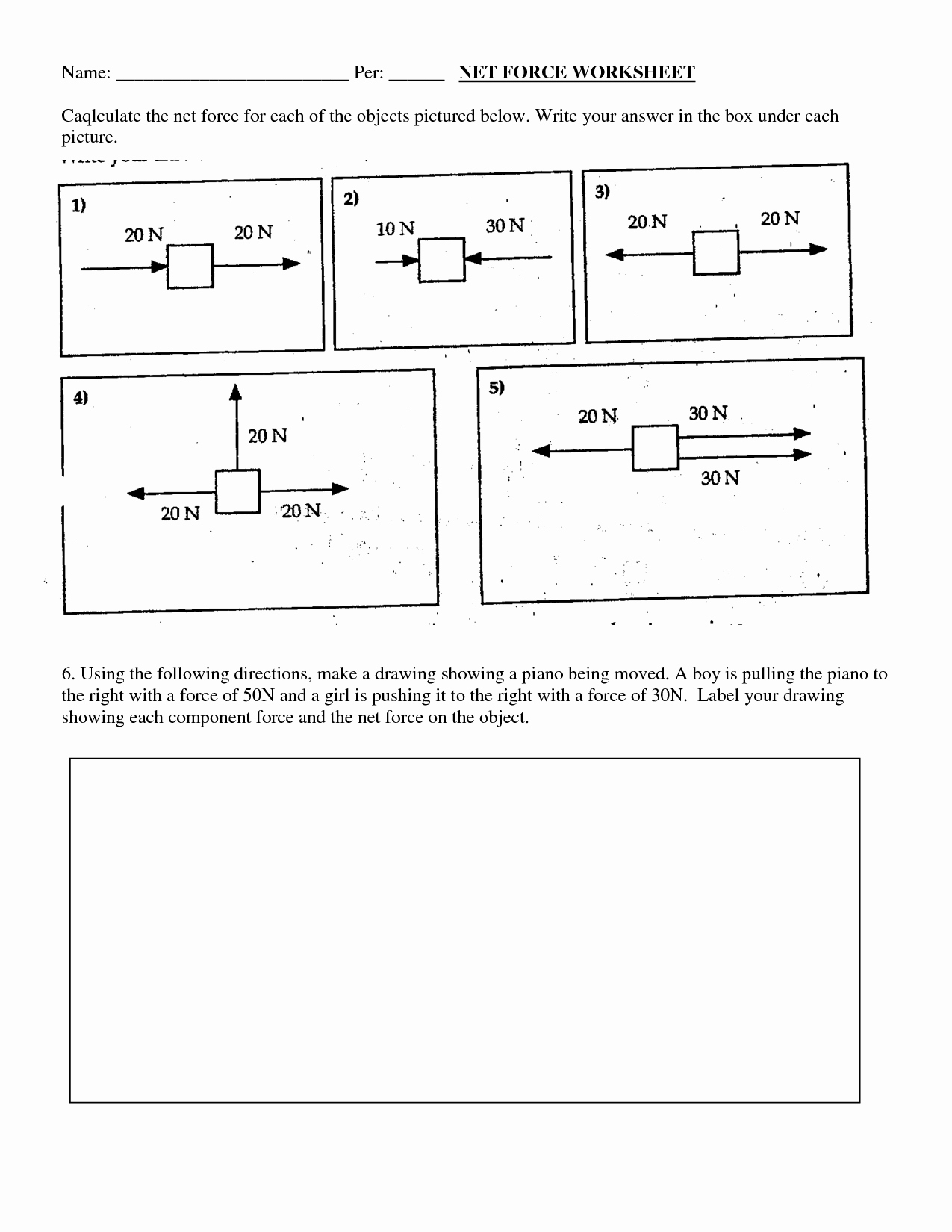 Net force Worksheet Answers Beautiful 13 Best Of force Diagrams Worksheets with Answers