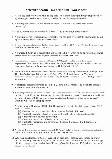 Newton Laws Worksheet Answers Awesome Worksheet â Newton S Laws Physics