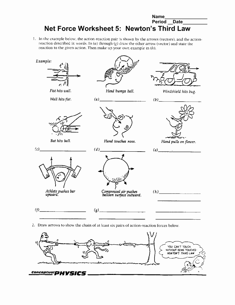 Newton&amp;#039;s Laws Review Worksheet Answers Beautiful Newton Laws Worksheet with Answers the Best Worksheets