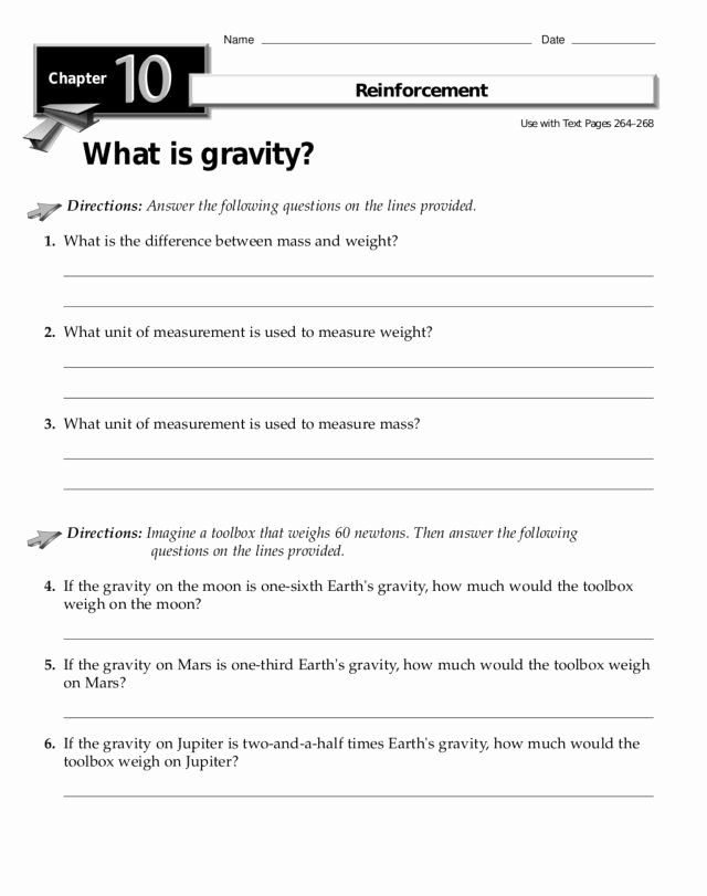 Newton&amp;#039;s Third Law Worksheet Answers Fresh Third Grade Planets Gravity Worksheet Third Best Free
