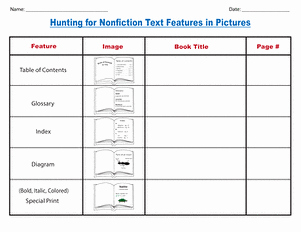 Nonfiction Text Features Worksheet Elegant are You A Text Detective Lesson Plan