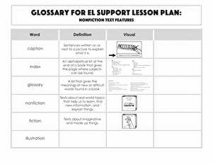Nonfiction Text Features Worksheet Lovely Nonfiction Feature Match Worksheet