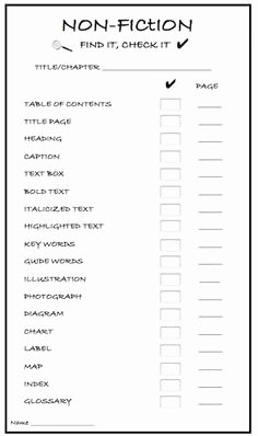 Nonfiction Text Features Worksheet New 5 Best Of Nonfiction Text Features Worksheets 4th