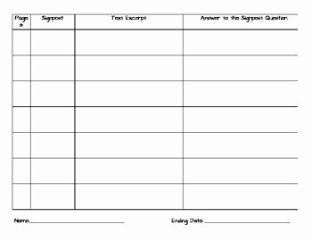 Notice and Note Signposts Worksheet Beautiful Notice and Note Signpost Student Reading Log by Cindy