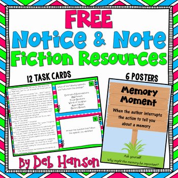 Notice and Note Signposts Worksheet Beautiful Notice and Note Signposts Free Posters and Task Cards by